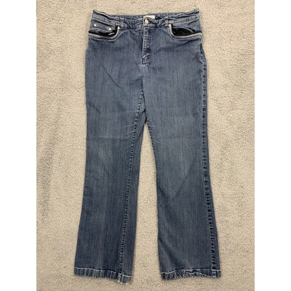 Jones New York Denim - Women's Jones New York Sport Stretch Denim Blue Jeans Size 14 5 Pocket Design